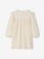 Robe fille gaze de coton imprimée fleurs écru 4 - vertbaudet enfant 