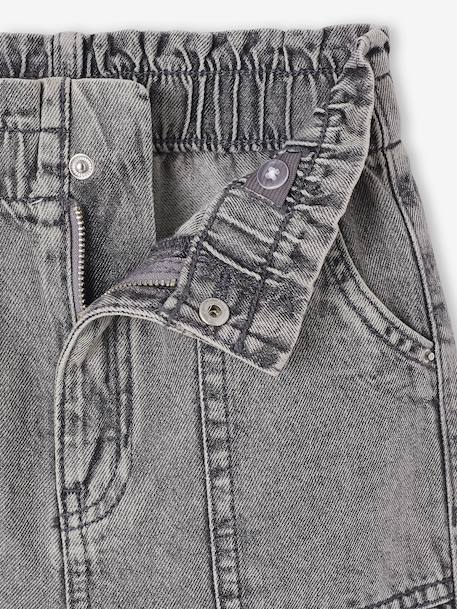 Jean fille large charpentier bleu clair+bleu moyen+denim gris 15 - vertbaudet enfant 