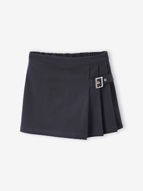 JONEN Jupe Short Asymétrique Motif Léopard Fille – Tendance Et Confortable, Beige 12A