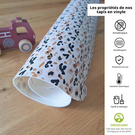 Tapis carré motif savana graou Multicolo 3 - vertbaudet enfant 
