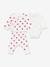 Ensemble 3 pièces imprimé coeurs bébé cardigan cache-coeur, pantalon et body blanc 1 - vertbaudet enfant 