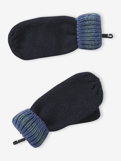 Ensemble garçon bonnet + snood + moufles/gants « Dinos » marine 5 - vertbaudet enfant 