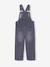Salopette fille large en denim denim black+denim gris+stone 2 - vertbaudet enfant 