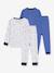 Lot de 2 pyjamas enfant en coton imprimé bleu 3 - vertbaudet enfant 
