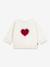 Sweat bébé en molleton motif c½ur écru 3 - vertbaudet enfant 