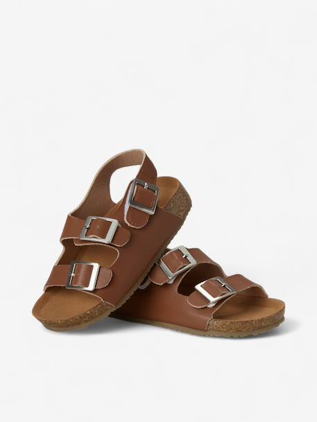 Sandales chill enfant en cuir vegan Black+Brown+Green+Latte 8 - vertbaudet enfant 