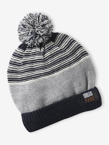 Coffret Noël bonnet Urban Park + snood + moufles/gants garçon gris chiné 5 - vertbaudet enfant 