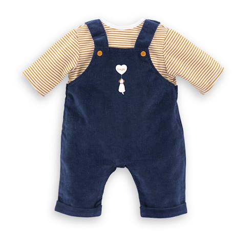 T-shirt et salopette marine pour poupon 42 cm Multicolore 1 - vertbaudet enfant 