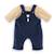 T-shirt et salopette marine pour poupon 42 cm Multicolore 1 - vertbaudet enfant 