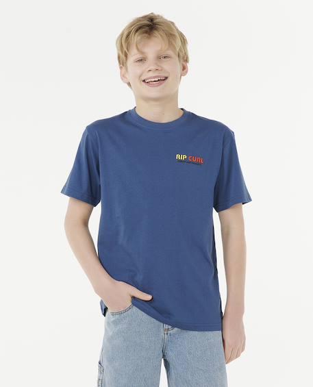Tee-shirt Surf Revival bleu 1 - vertbaudet enfant 