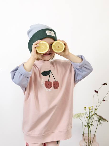 Sweat à capuche collection Little Gang LÄSSIG. pêche 3 - vertbaudet enfant 