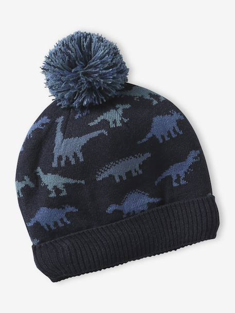 Ensemble garçon bonnet + snood + moufles/gants « Dinos » marine 2 - vertbaudet enfant 