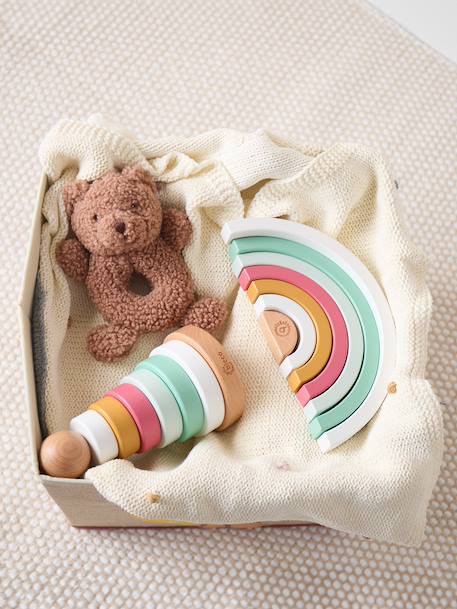 Peluche ours mika doudou ourson avec hochet Ourson mika 4 - vertbaudet enfant 