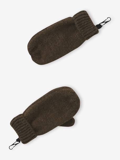 Ensemble garçon bonnet + snood + moufles/gants « Outdoor » bleu grisé+kaki 13 - vertbaudet enfant 
