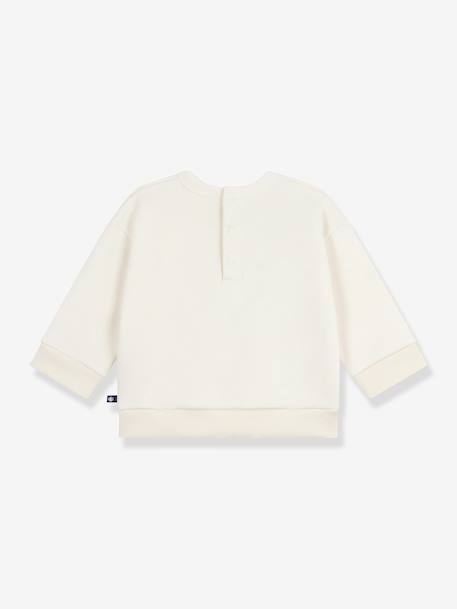 Sweat bébé en molleton motif c½ur écru 4 - vertbaudet enfant 