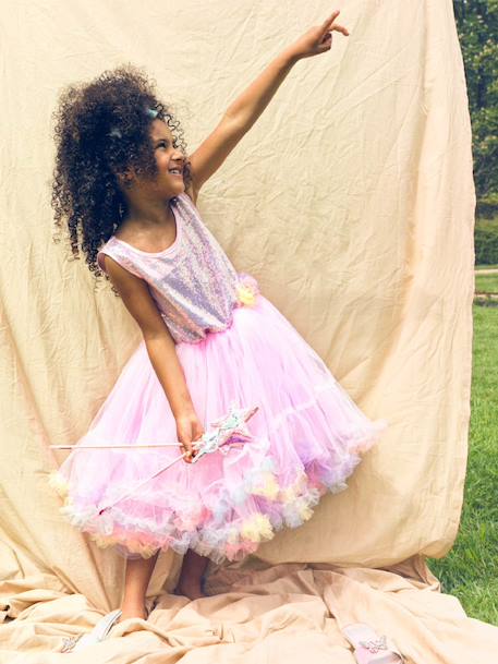 Robe tulipe Jocelyne rose 3 - vertbaudet enfant 