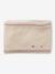 Ensemble bébé bonnet, snood et moufles coeurs beige doré 3 - vertbaudet enfant 