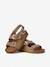 Sandales chill enfant en cuir vegan Black+Brown+Green+Latte 20 - vertbaudet enfant 