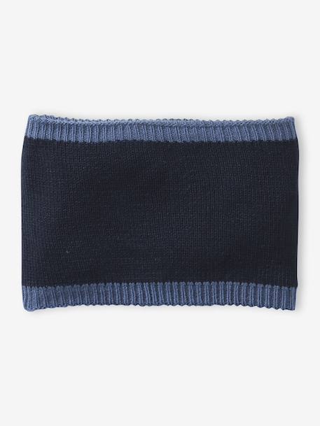 Ensemble garçon bonnet + snood + moufles/gants « Monstre » marine 4 - vertbaudet enfant 