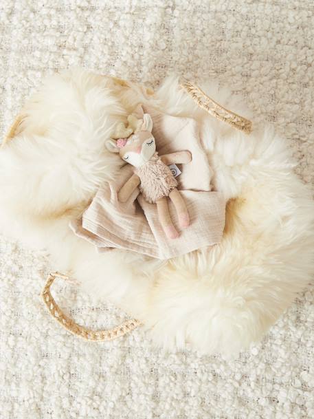 Peluche bébé faon ella chevreuil avec hochet Faon ella 5 - vertbaudet enfant 