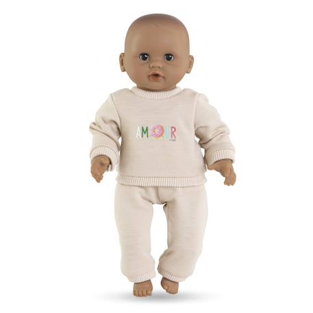 Jogging beige pour poupon 30 cm Beige 1 - vertbaudet enfant 