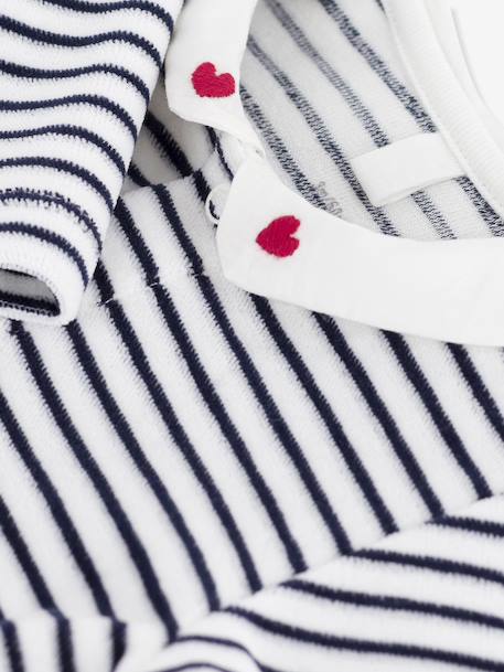 Pyjama bébé en velours à col imprimé marine 4 - vertbaudet enfant 