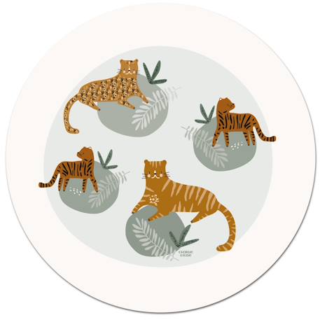 Tapis rond panthères Multicolo 1 - vertbaudet enfant 