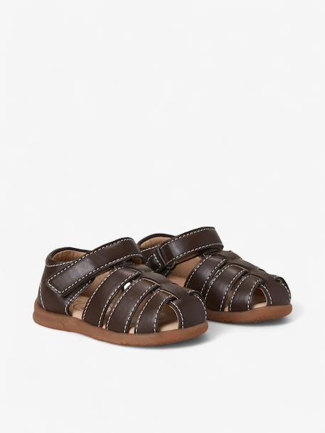 Sandales little gardener enfant en cuir vegan Brown+Dark brown+Green+Navy+Off white 9 - vertbaudet enfant 