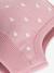 Cagoule bébé coeurs en laine et coton rose 2 - vertbaudet enfant 