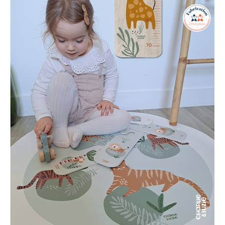 Tapis rond panthères Multicolo 3 - vertbaudet enfant 