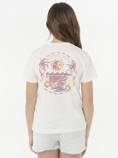 Tee-shirt fille Summer blanc 2 - vertbaudet enfant 