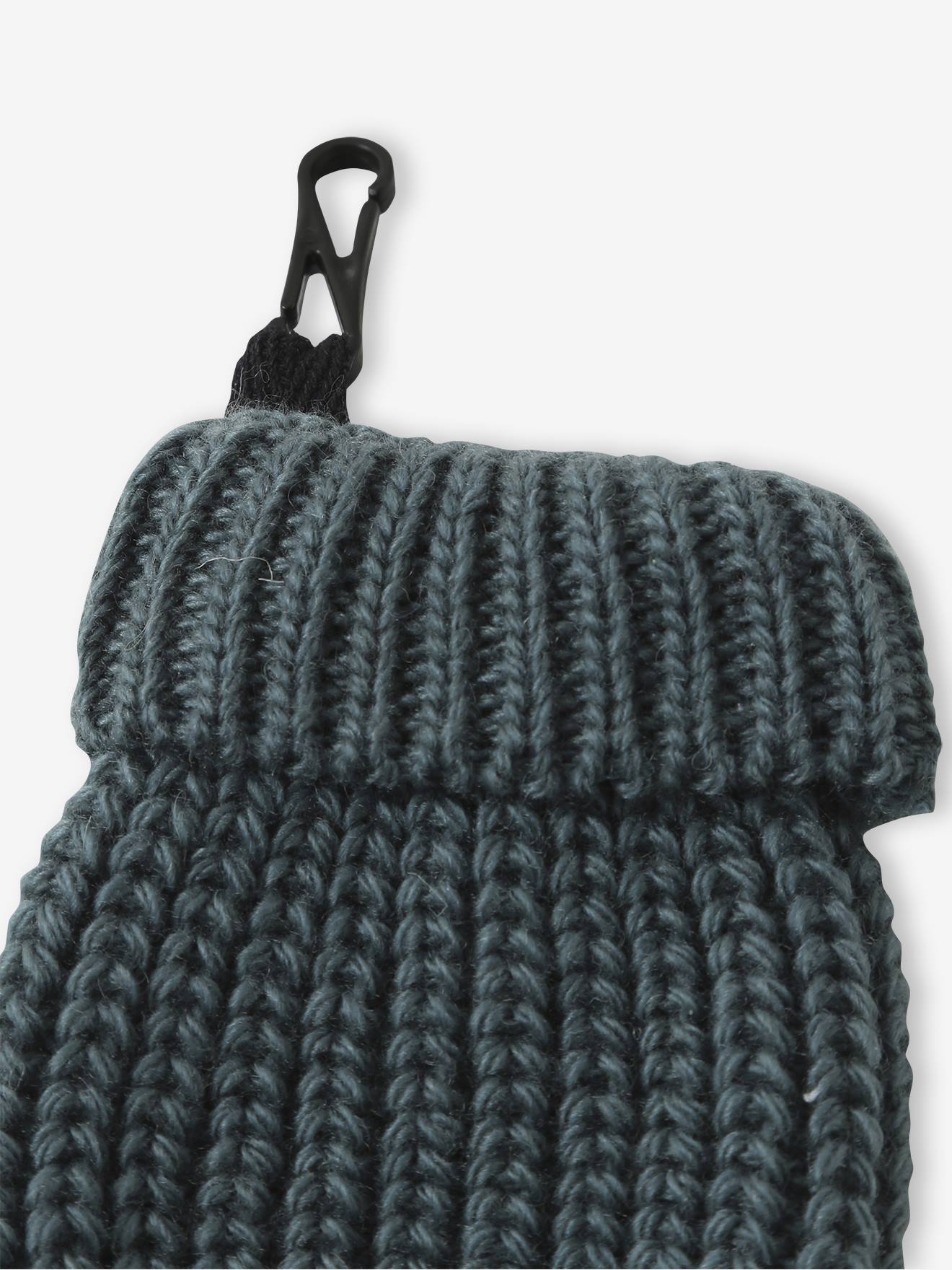Ensemble Bonnet, Snood & Moufles Bébé Fille - Maille Perlée Douce, Oreilles En Volume, Doublure Polaire