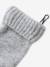 Ensemble fille bonnet, snood, gants en maille fantaisie gris chiné+ROSE 9 - vertbaudet enfant 