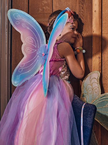 Déguisement Felicity : robe + ailes multicolore 3 - vertbaudet enfant 