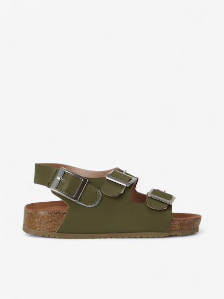 Sandales chill enfant en cuir vegan Black+Brown+Green+Latte 13 - vertbaudet enfant 