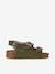 Sandales chill enfant en cuir vegan Black+Brown+Green+Latte 13 - vertbaudet enfant 