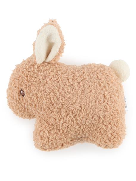 Peluche lapin fine doudou ourson avec hochet Lapin fine 1 - vertbaudet enfant 