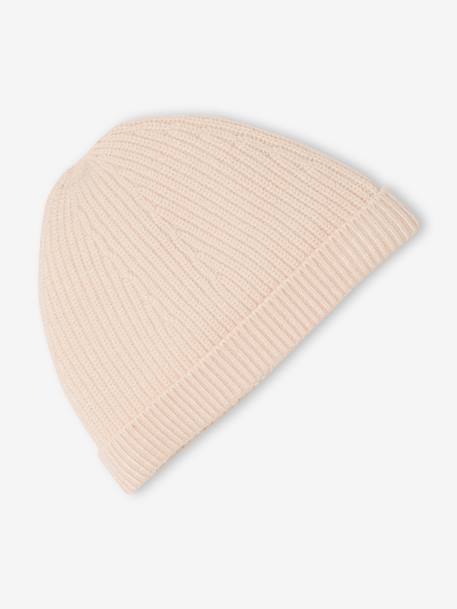 Ensemble naissance 3 pièces en tricot gilet + pantalon + bonnet gris chiné+rose 9 - vertbaudet enfant 