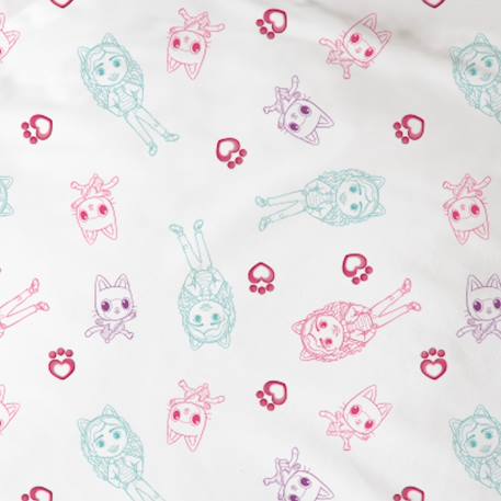 Parure de lit imprimée 100% coton, gabby et la maison magique world Rose 5 - vertbaudet enfant 