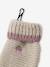 Ensemble bébé bonnet, snood et moufles coeurs beige doré 9 - vertbaudet enfant 