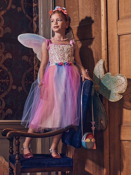 Déguisement Felicity : robe + ailes multicolore 2 - vertbaudet enfant 