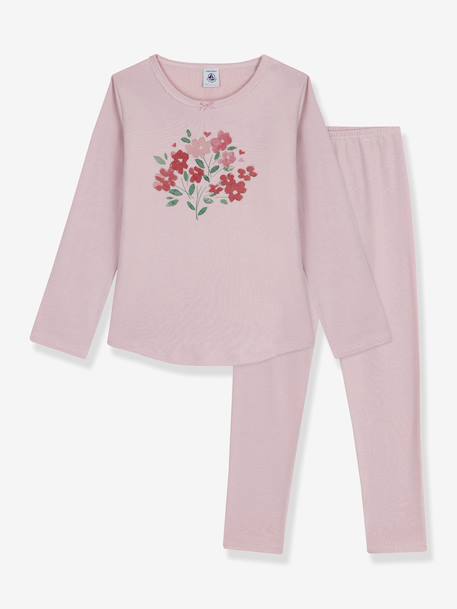 Pyjama enfant coton côte 1x1 rose 1 - vertbaudet enfant 