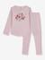 Pyjama enfant coton côte 1x1 rose 1 - vertbaudet enfant 