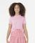 T-shirt fille Sunset Skies Crop jaune+rose 4 - vertbaudet enfant 