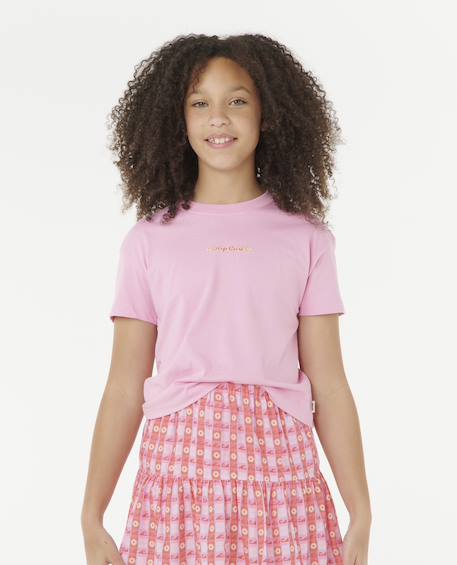 Fille-T-shirt, sous-pull-T-shirt fille Sunset Skies Crop