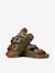 Sandales chill enfant en cuir vegan Black+Brown+Green+Latte 14 - vertbaudet enfant 