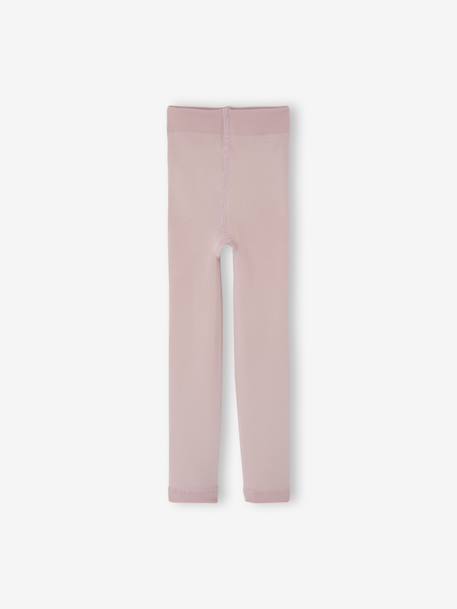 Legging collant fille maille polaire bleu+gris chiné+gris perle+mauve+noir 10 - vertbaudet enfant 