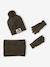 Ensemble garçon bonnet + snood + moufles/gants « Outdoor » bleu grisé+kaki 9 - vertbaudet enfant 