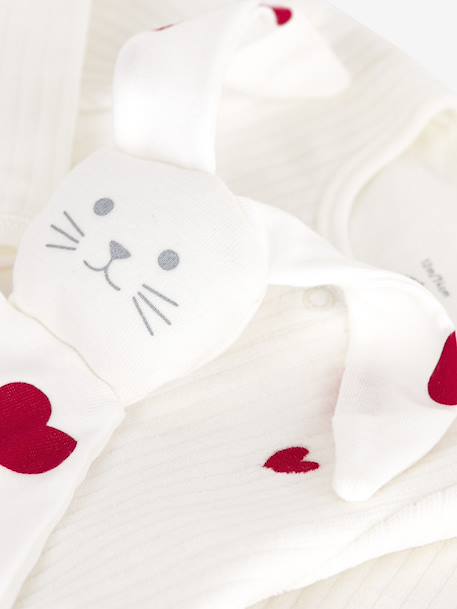 Ensemble cadeau naissance en velours blanc 4 - vertbaudet enfant 