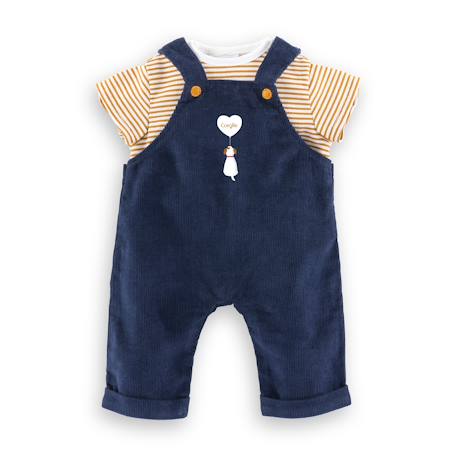 T-shirt et salopette marine pour poupon 36 cm Multicolore 1 - vertbaudet enfant 